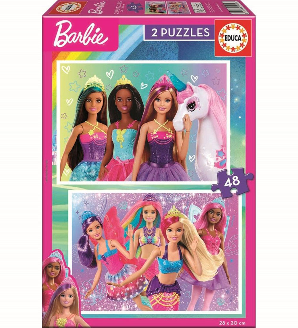 Educa Jigsaw Puzzle - Barbie - 2x48 Bricks