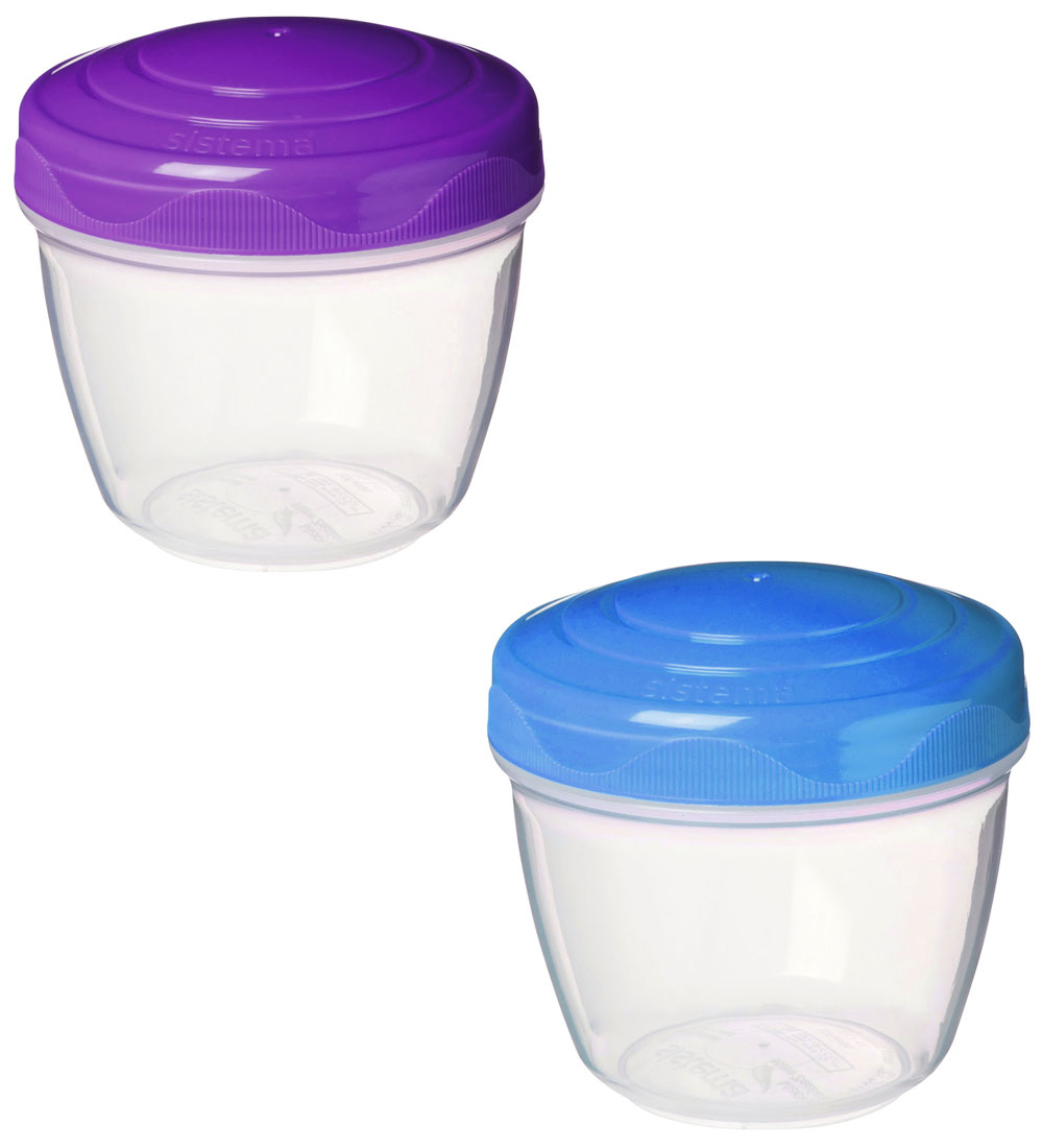 Sistema Containers - Yogurt 2-Pack - 150 mL - Purple/Blue