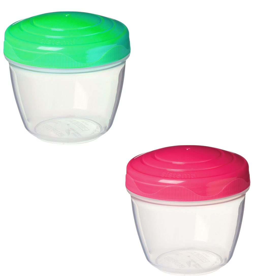 Sistema Beholdere - Yogurt 2-Pack - 150 ml - Grønn/Rosa