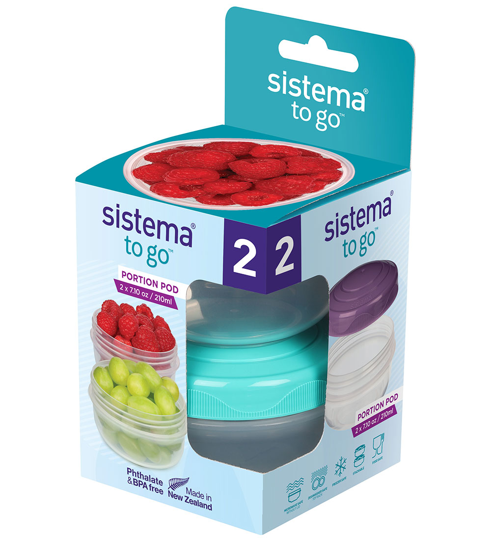 Sistema Gámar - 2 Pakki - Portionpod - 210 ml - M eyðimerkurblár