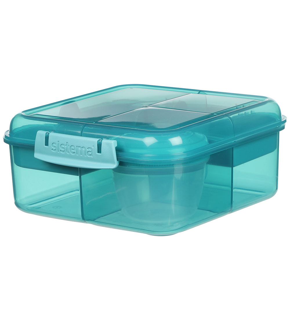 Sistema Lunchbox w. Container - Bento Cube - 1.25 L - Teal Stone