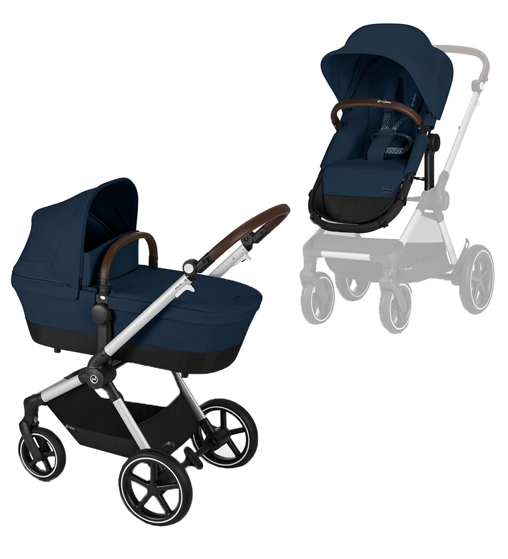 Cybex Stroller/Pram - Eos Lux - 2-I-1 - Ocean Blue