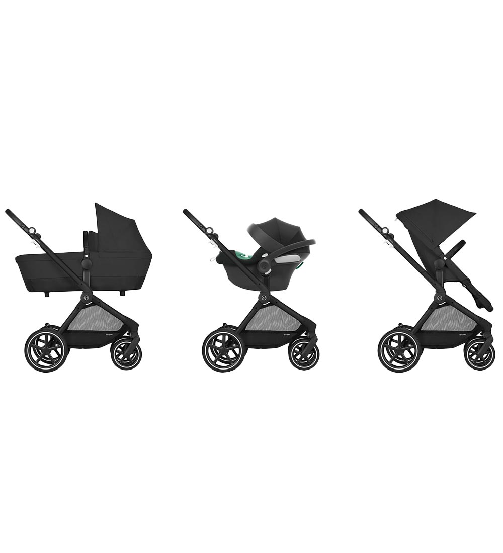 Cybex Sittvagna/Barnvagn - Eos Lux - 2-I-1 - Moon Black