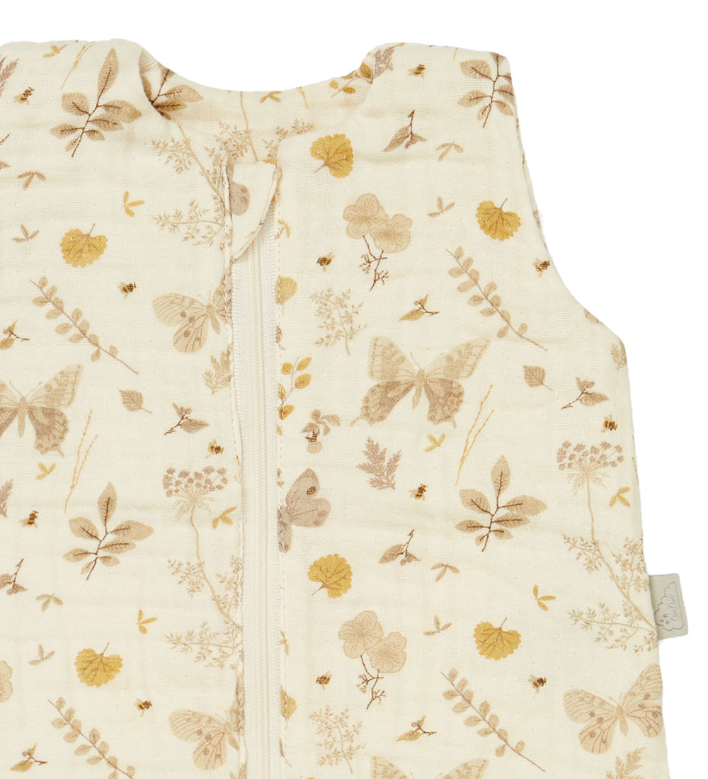Cam Cam Sovepose - Muslin - 6-18 Md. - Beige m. Blader/Summerf