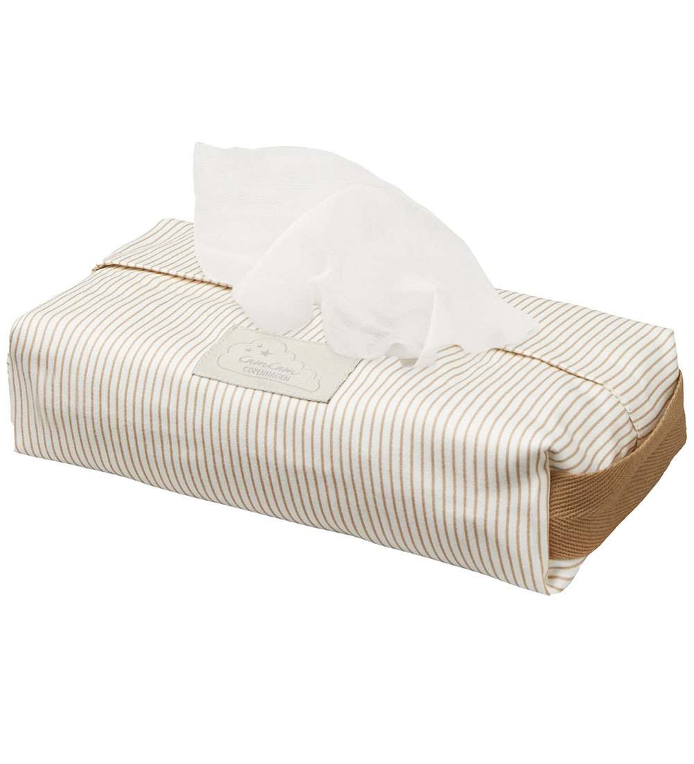 Cam Cam Wet Wipes Cover - Classic+ Stripes Camel