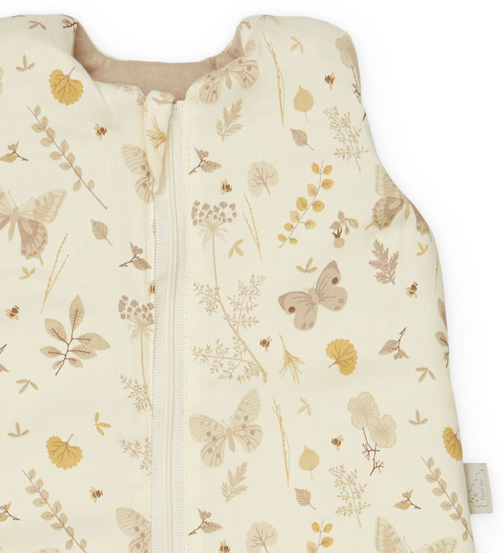 Cam Cam Sleeping Bag - 0-6 Mths. - Beige w. Leaves/Butterflies