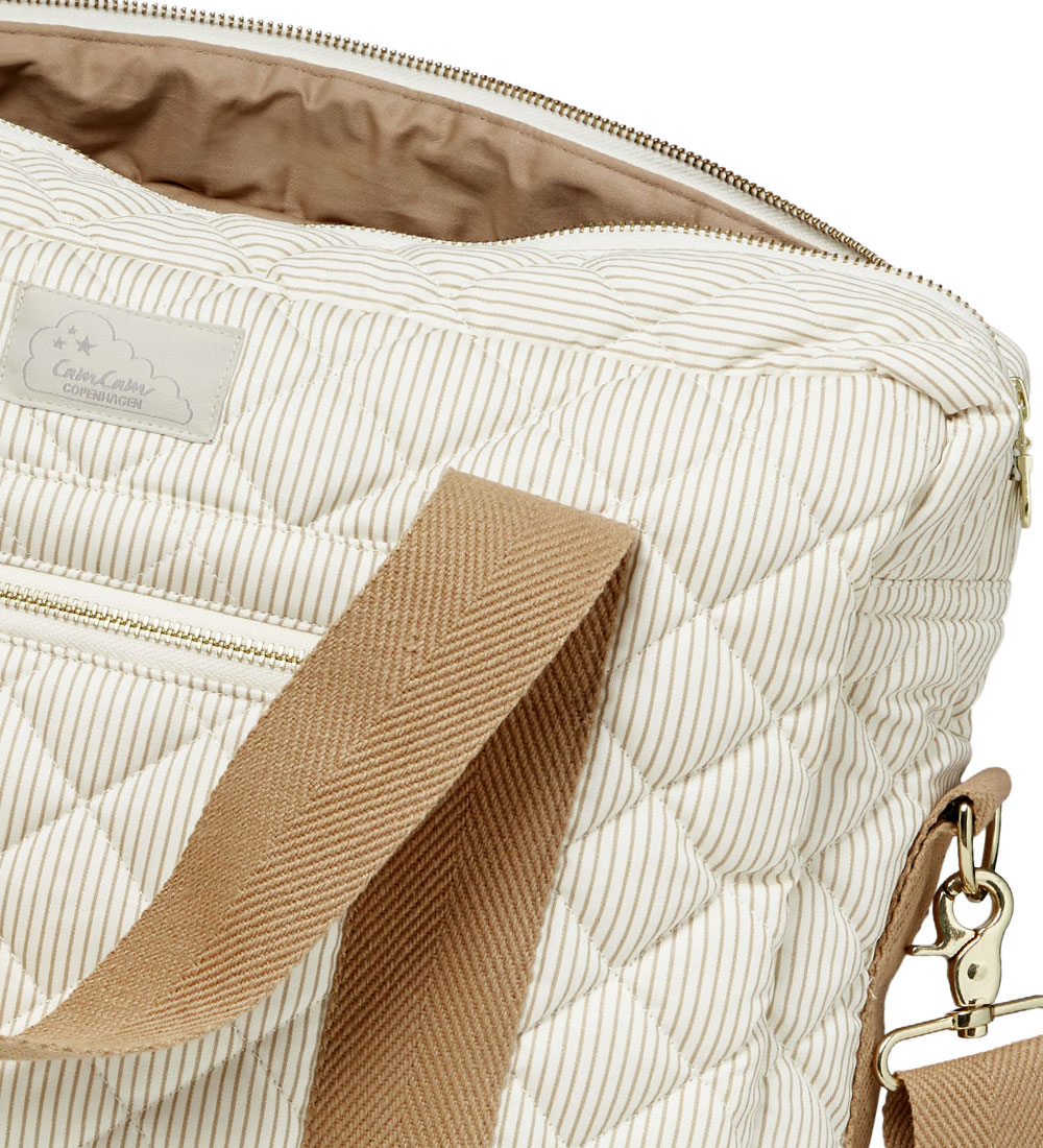 Cam Cam Changing Bag - Classic+ Stripes Camel