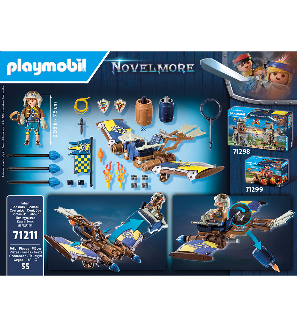 Playmobil Novelmore - Darios Flight Glider - 71211 - 55 Parts