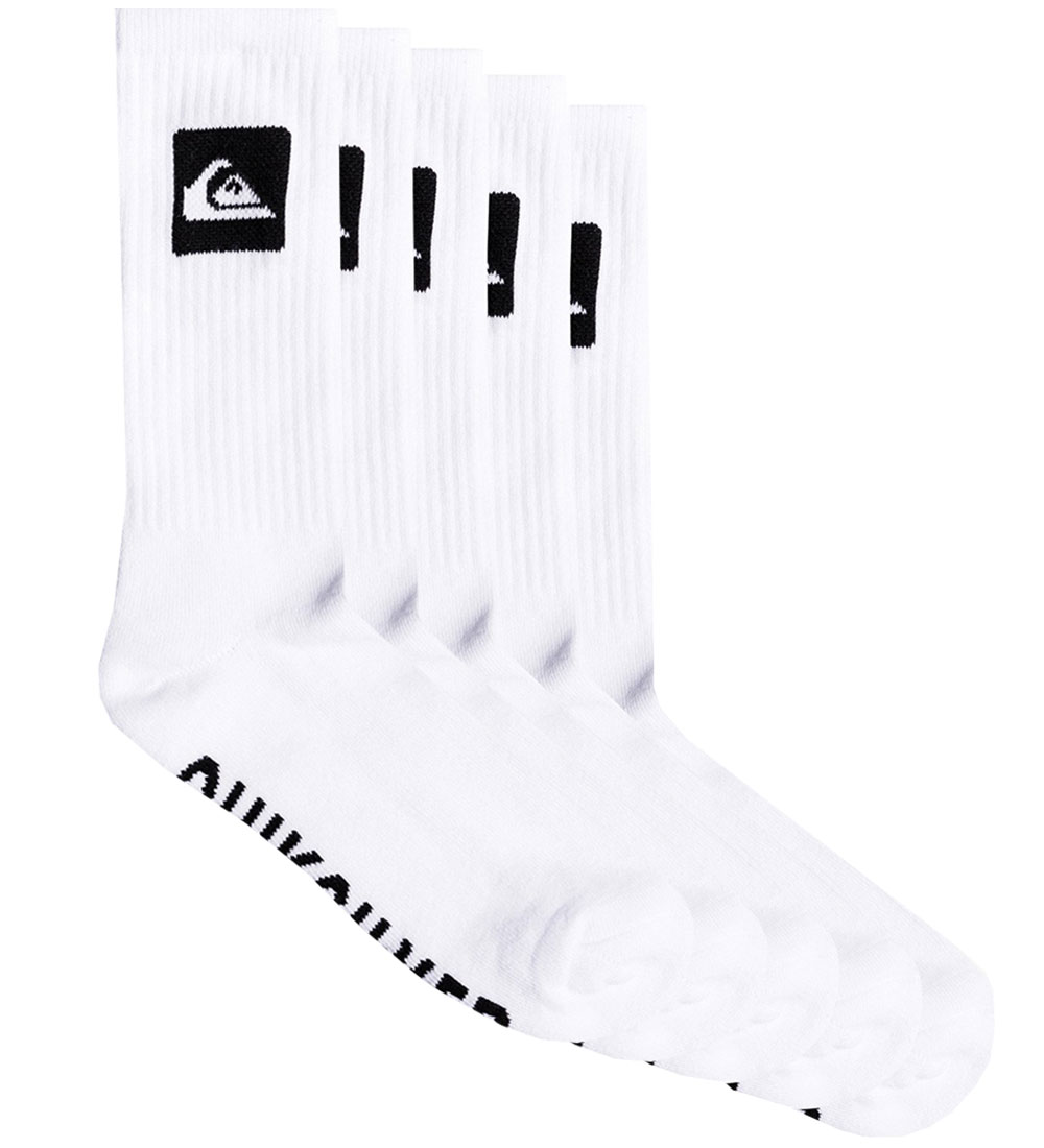 Quiksilver Socks - 5-Pack - White