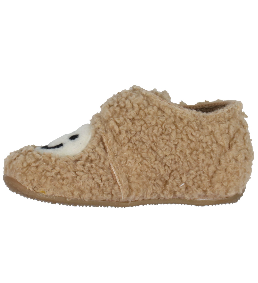 Living Kitzbühel Slippers - Camel w. Smiley