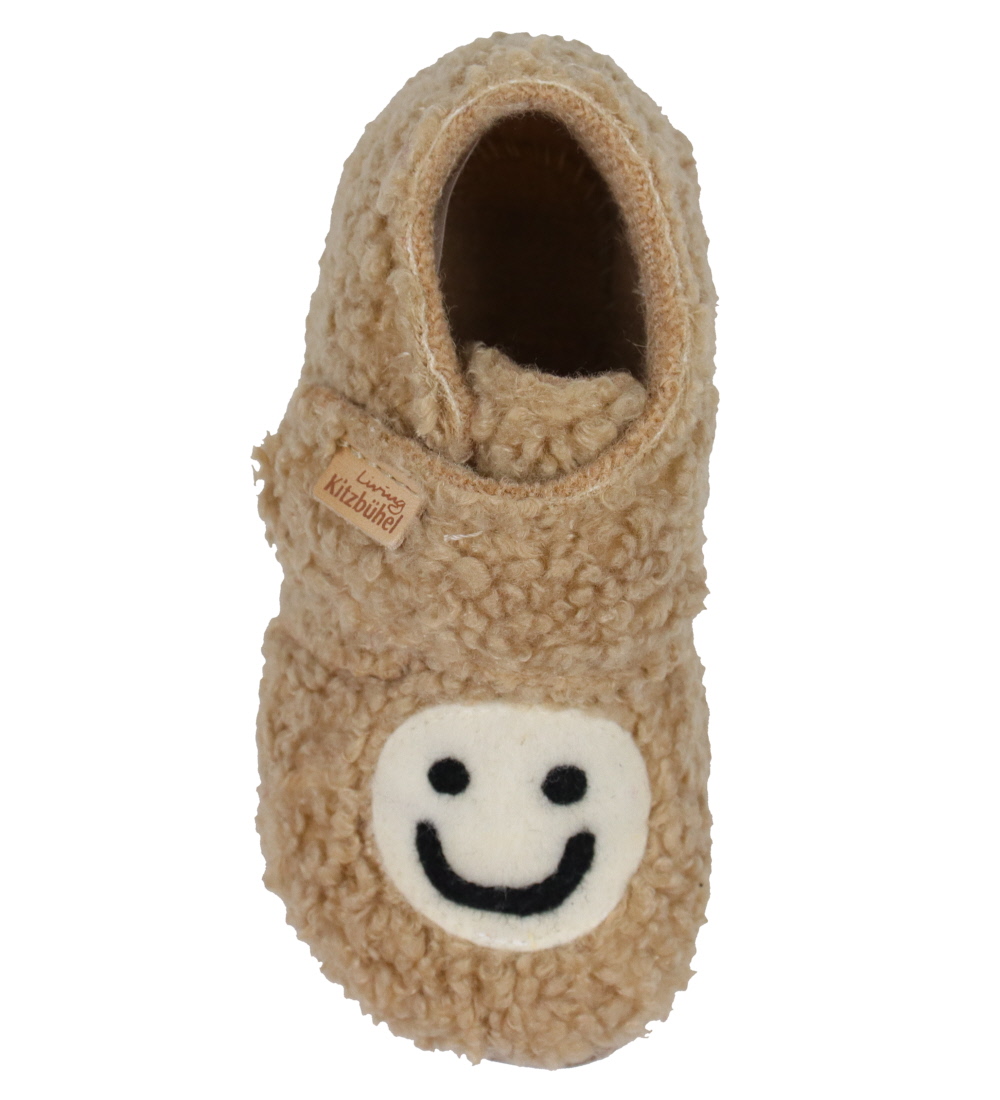Living Kitzbühel Slippers - Camel w. Smiley
