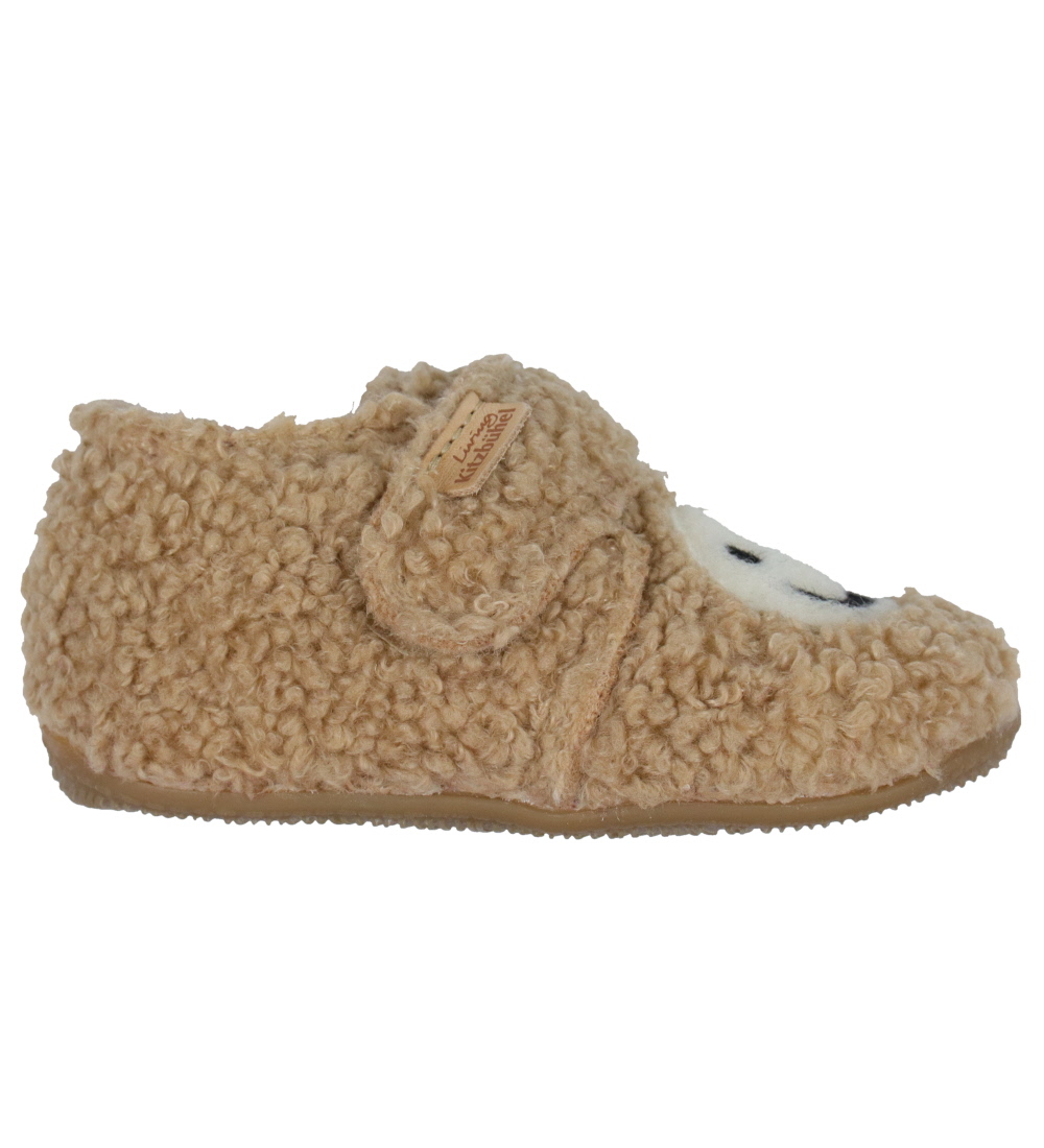 Living Kitzbühel Slippers - Camel w. Smiley