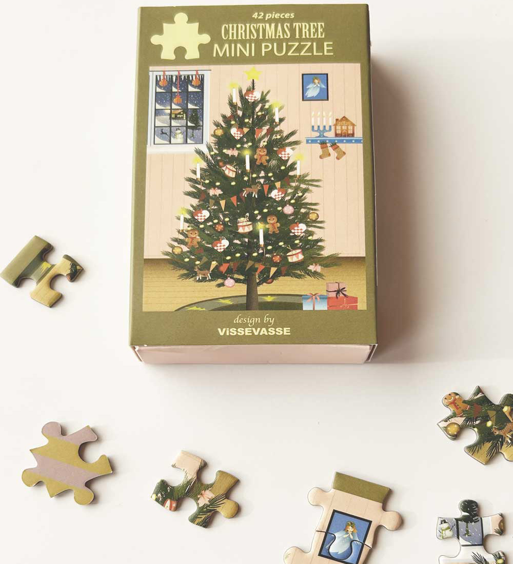 Vissevasse Jigsaw Puzzle - Mini - 10x13 cm - 42 Bricks - Christm