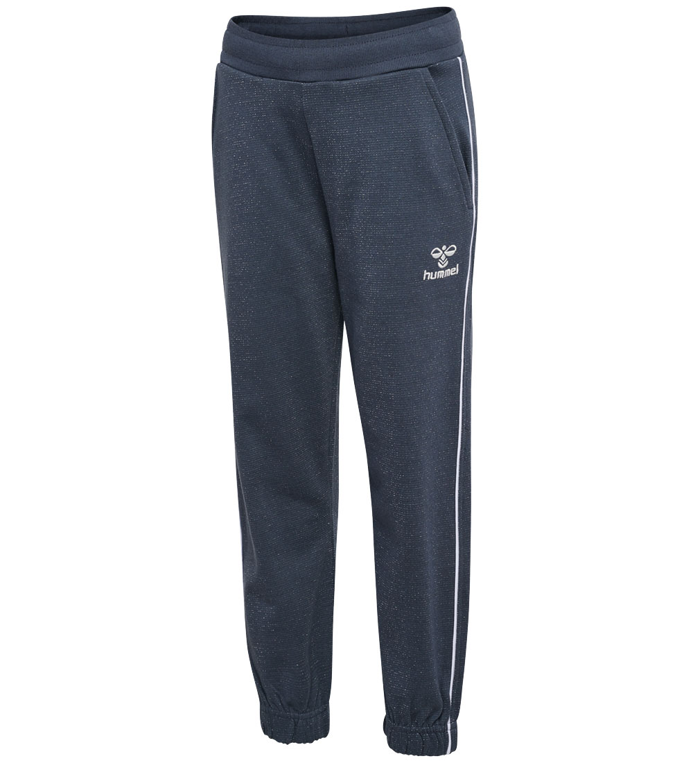 Hummel Sweatpants - hmlGizela - Ombre Blue w. Glitter