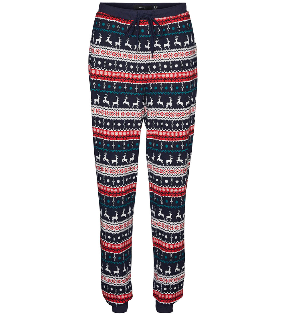 Vero Moda Girl Trousers - VmXmas - Navy Blazer/Reindeer