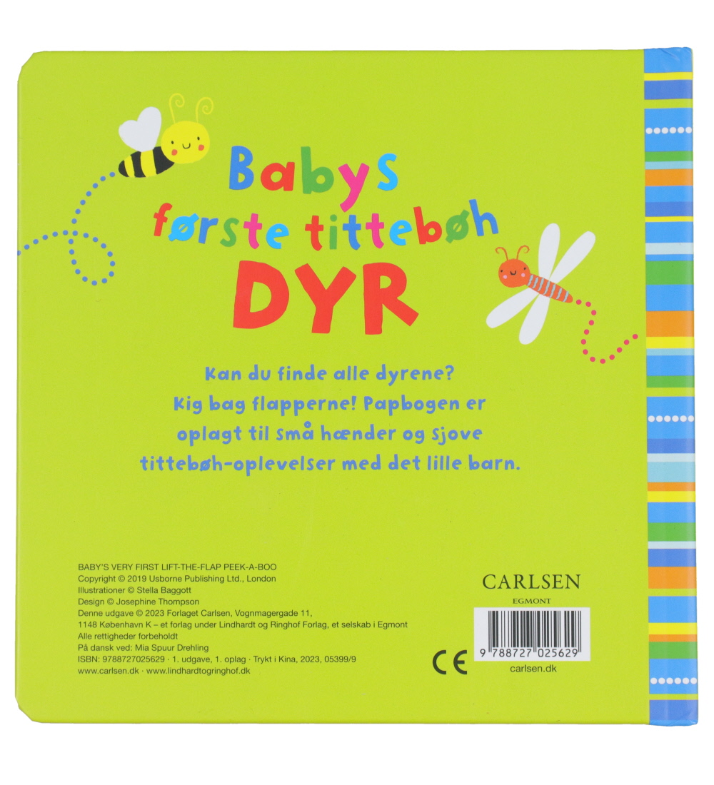 Forlaget Carlsen Book - Baby's First Tittebøh - Animals - Danish