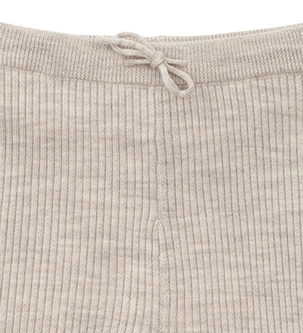 Copenhagen Colors Leggings - Wool - Pale Cream Melange