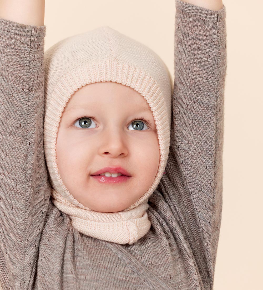 Copenhagen Colors Balaclava - Wool - Pale Cream Melange