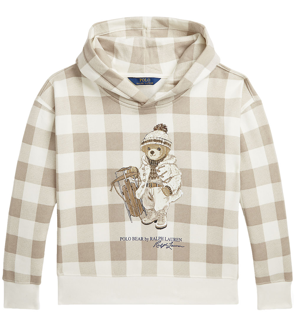 Polo Ralph Lauren Hoodie - Holiday - Cream/Beigeternet w. Ba