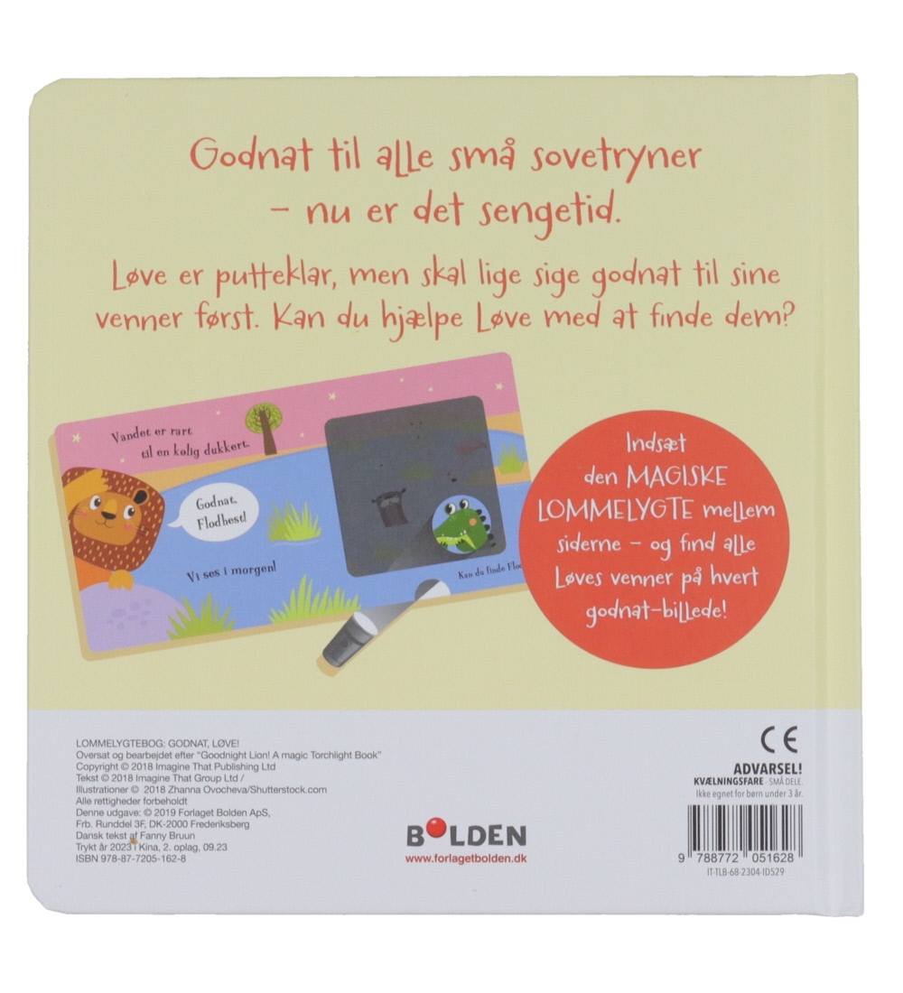 Forlaget Bolden Book - Goodnight, Løve - A Magic Flashlight-Book