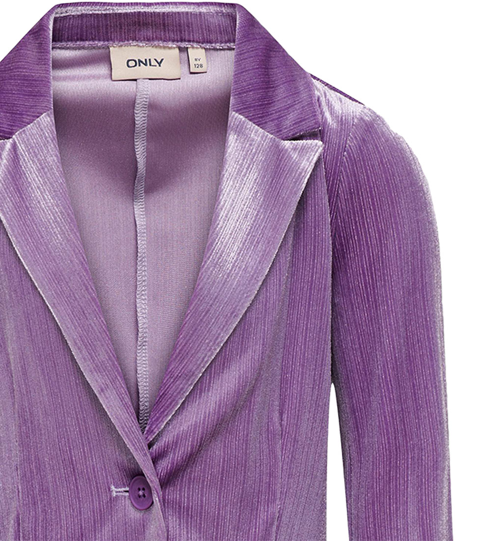 Kids Only Blazer - Velvet - KogMabel - Dewberry w. Glitter