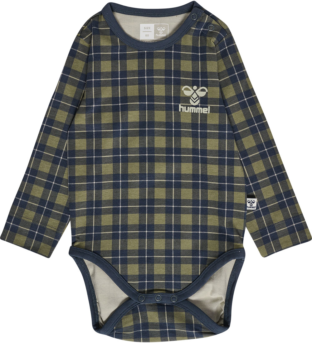 Hummel Bodysuit l/s - hmlTim - Ombre Blue/Armyternet