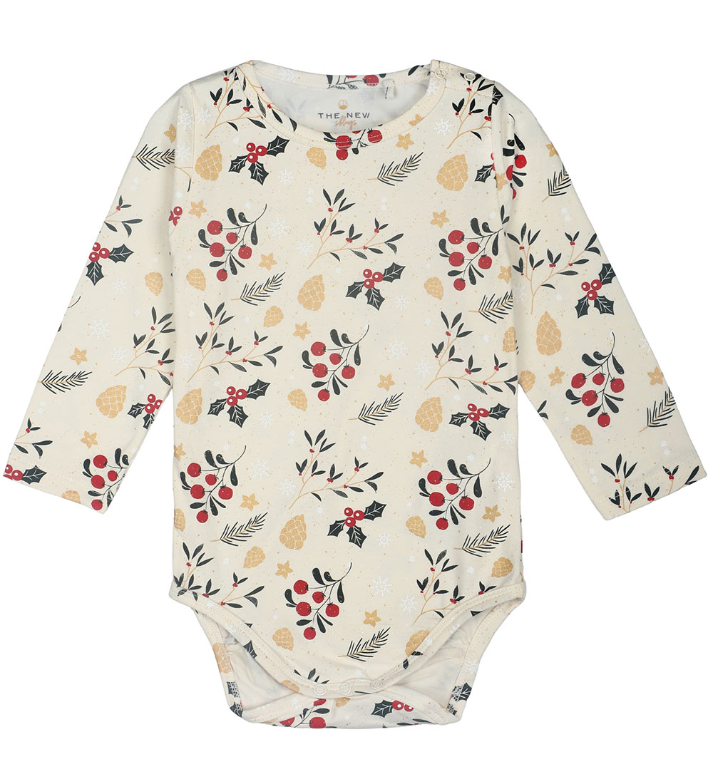 The New Siblings Romper l/s - TnsVakantie - Ecru m. Print