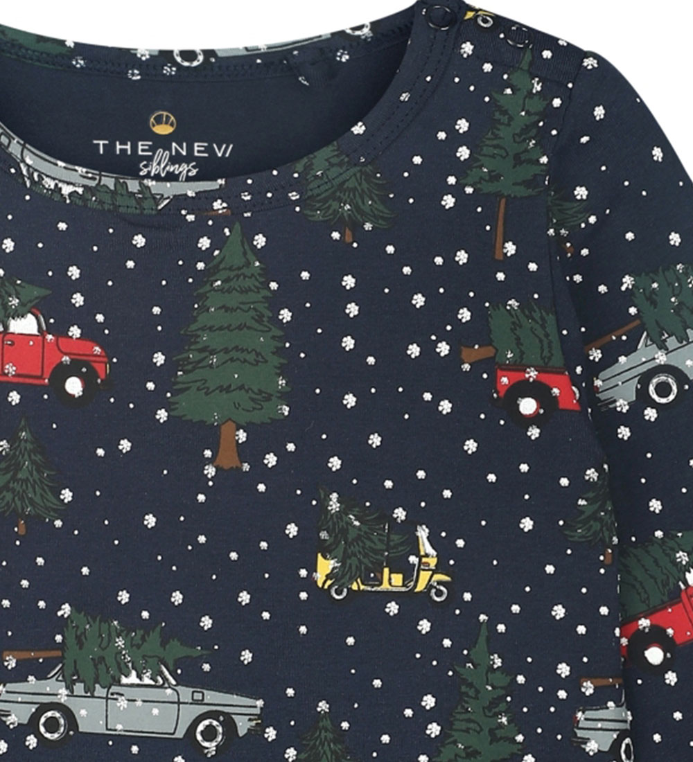 The New Siblings Bodysuit l/s - TnsHoliday - Navy Blazer w. Prin