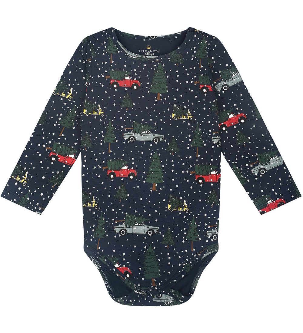 The New Siblings Bodysuit l/s - TnsHoliday - Navy Blazer w. Prin