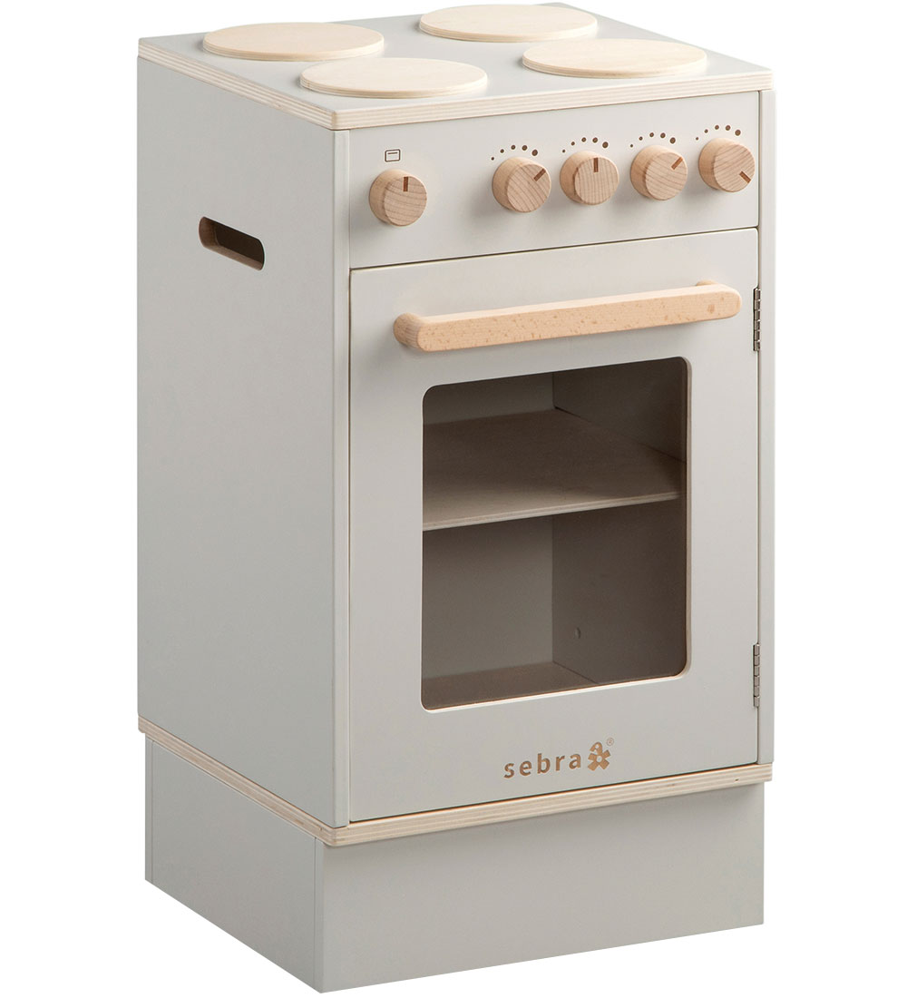 Sebra Speelkeuken - Oven en fornuis - Hout - Seabreeze Beige