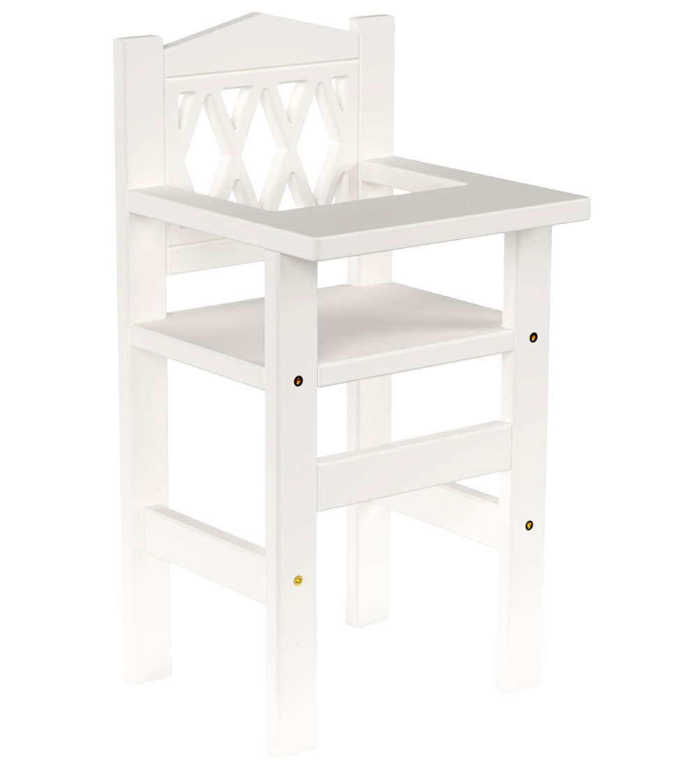 Cam Cam Highchair to Dolls - Harlequin - White