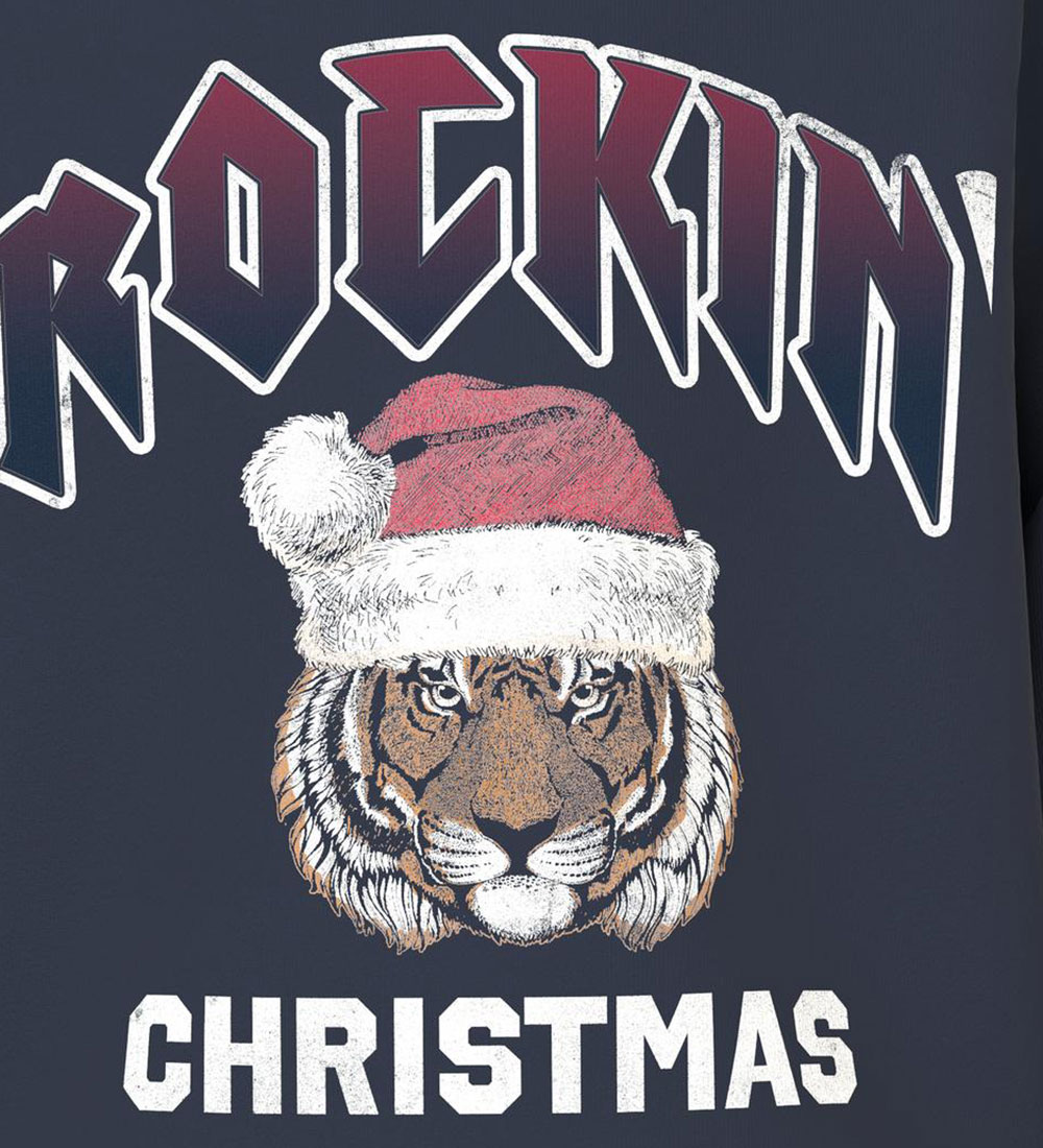 Name It Sweatshirt - NkmVismas - Dark Sapphire w. Tiger