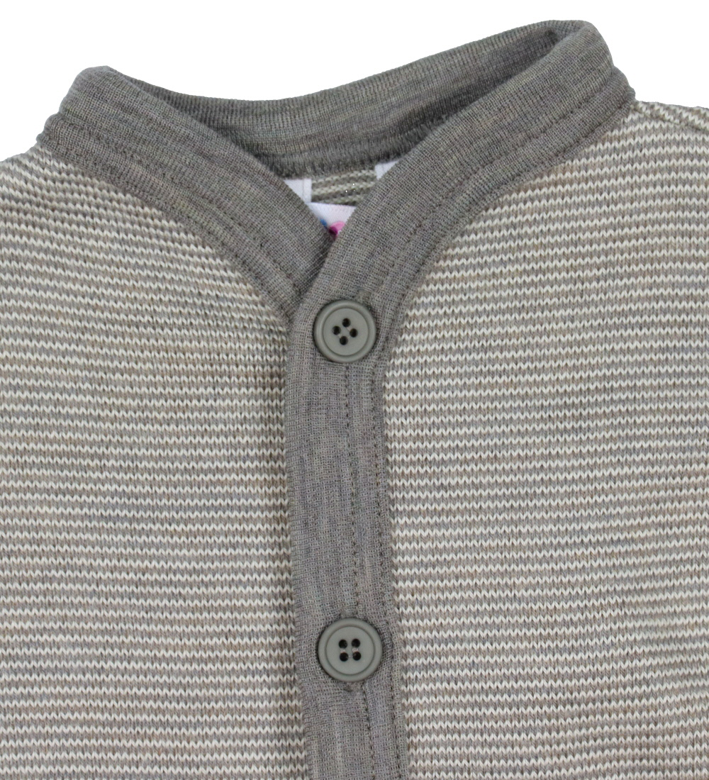 Joha Cardigan - Wool - Grey/White