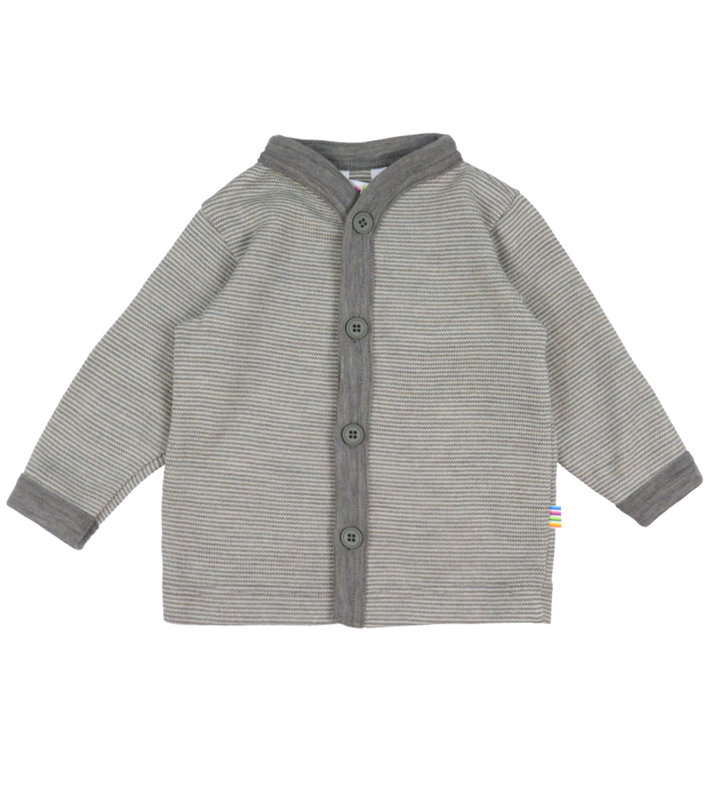 Joha Cardigan - Wool - Grey/White