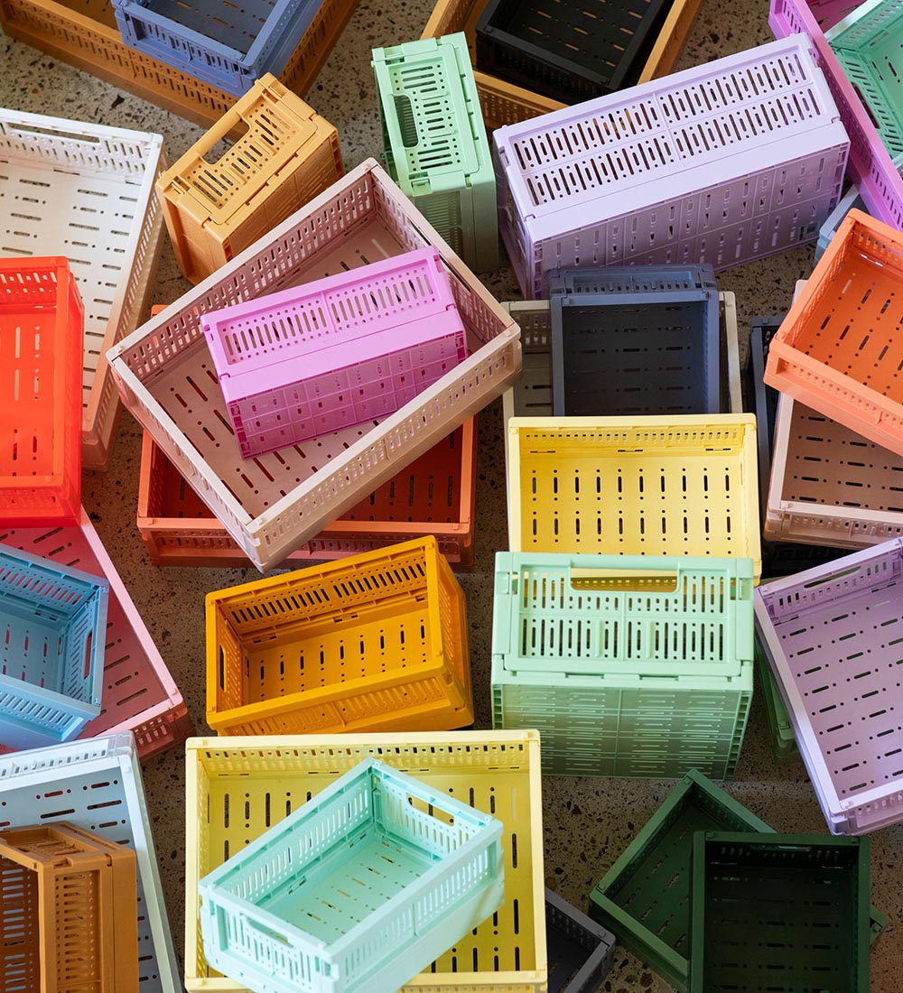 Made Crate Foldable Box - Midi - 33x24x13 cm - Lemon Cream