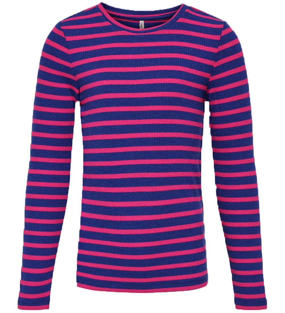 Kids Only Blouse - Rib - KogLuna - Bluing/Fuchsia Purple