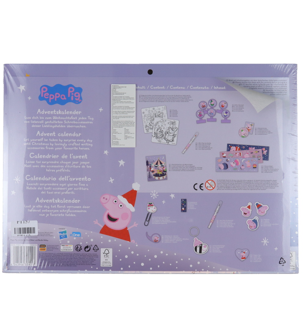 Peppa Pig Kerstkalender - 24 deuren