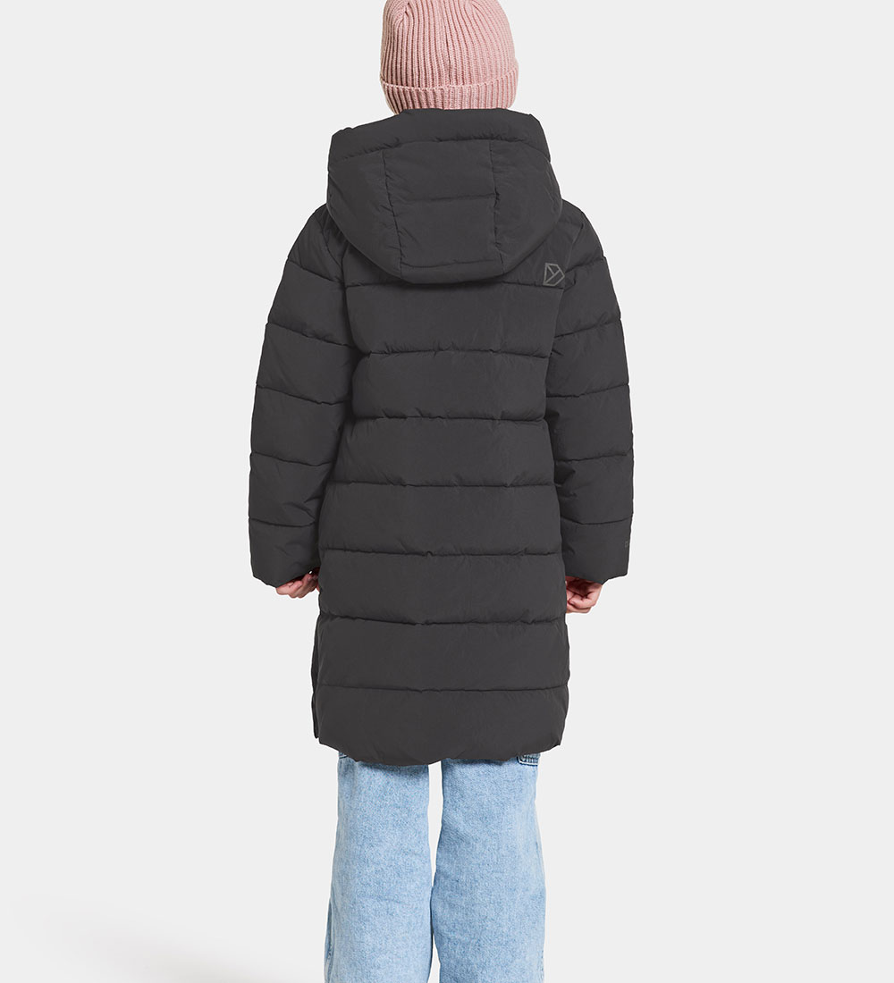 Didriksons Vadderad kappa - Olivin - Svart