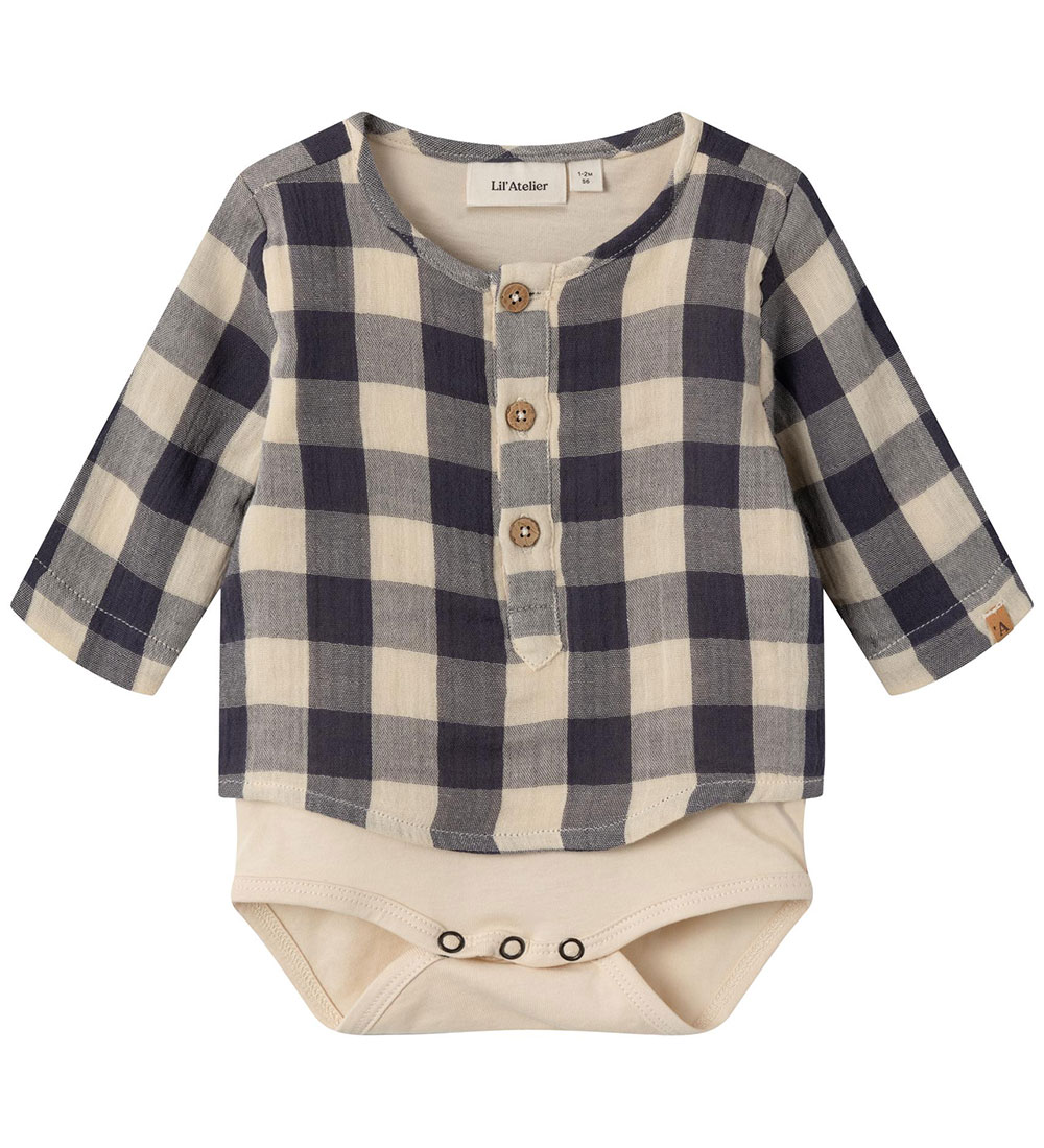 Lil' Atelier Shirt Bodysuit l/s - NbmRoso - Periscope