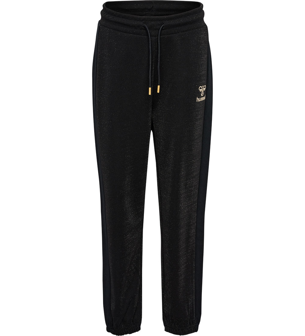 Hummel Broek - hmlMagda - Zwart m. Zilveren glitters