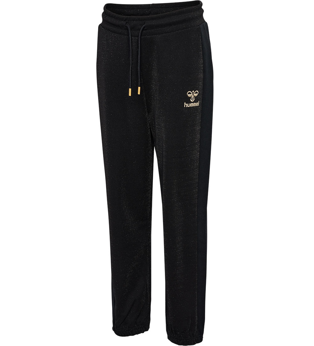 Hummel Broek - hmlMagda - Zwart m. Zilveren glitters