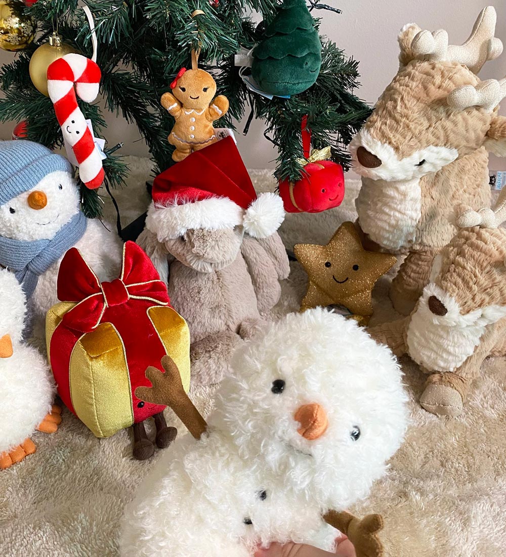 Jellycat Soft Toy - 31x12 cm - Bashful Christmas Bunny