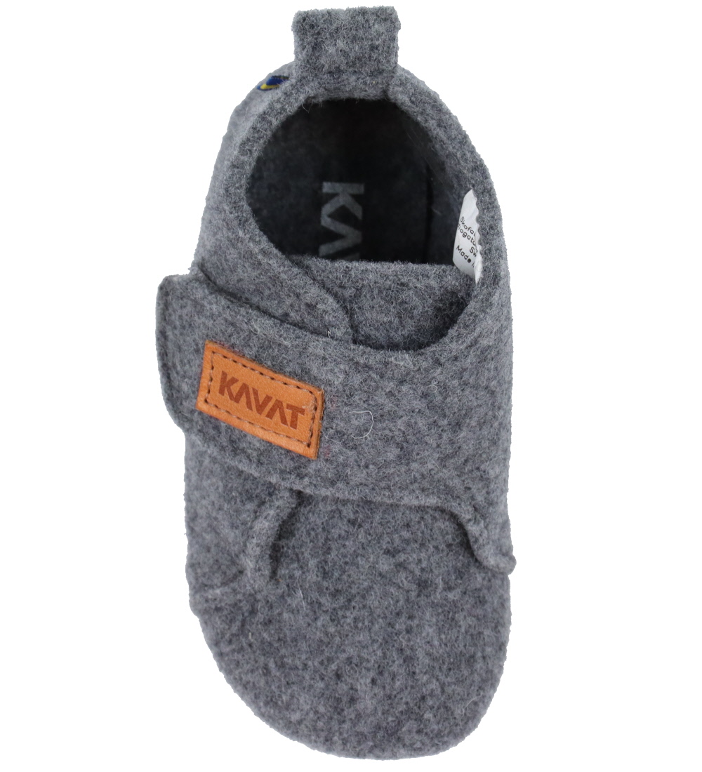 Kavat Slippers - Ulvshyttan WB - Wool - Grey