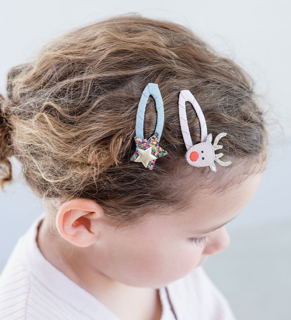 Mimi & Lula Hair Clips - 4 pcs - Reindeer Christmas