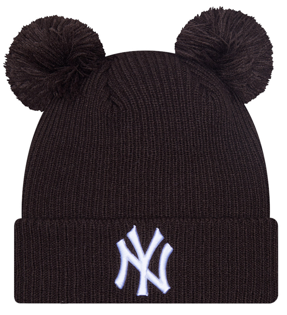 New Era Beanie w. Pom-Pom - Knitted - Rib - New York Yankees - D