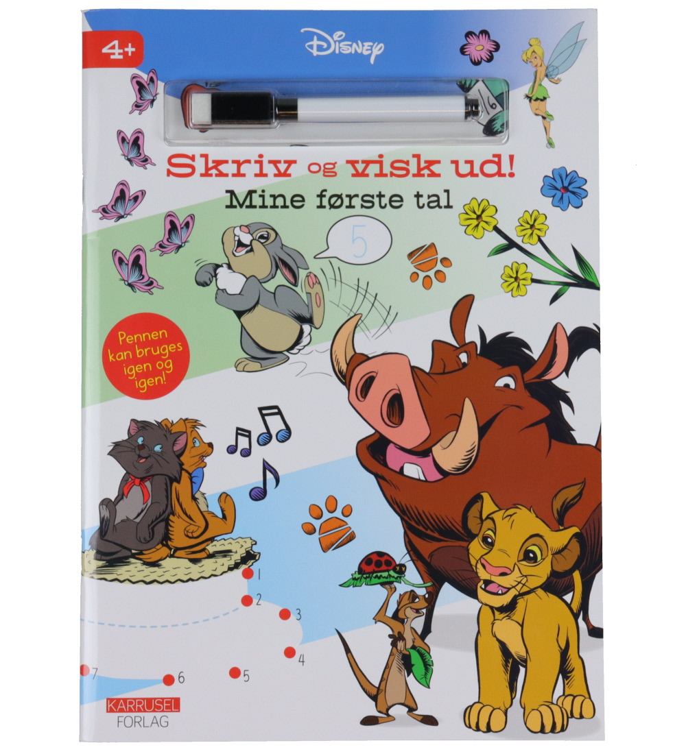 Karrusel Forlag Workbook - Disney - Write and Erase - Mine Befor