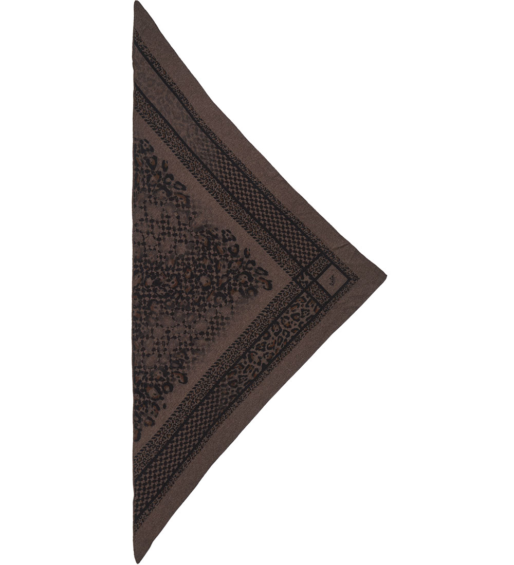 Lala Berlin Scarf - 162x85 - Triangle Cheetah M - Black Cheet