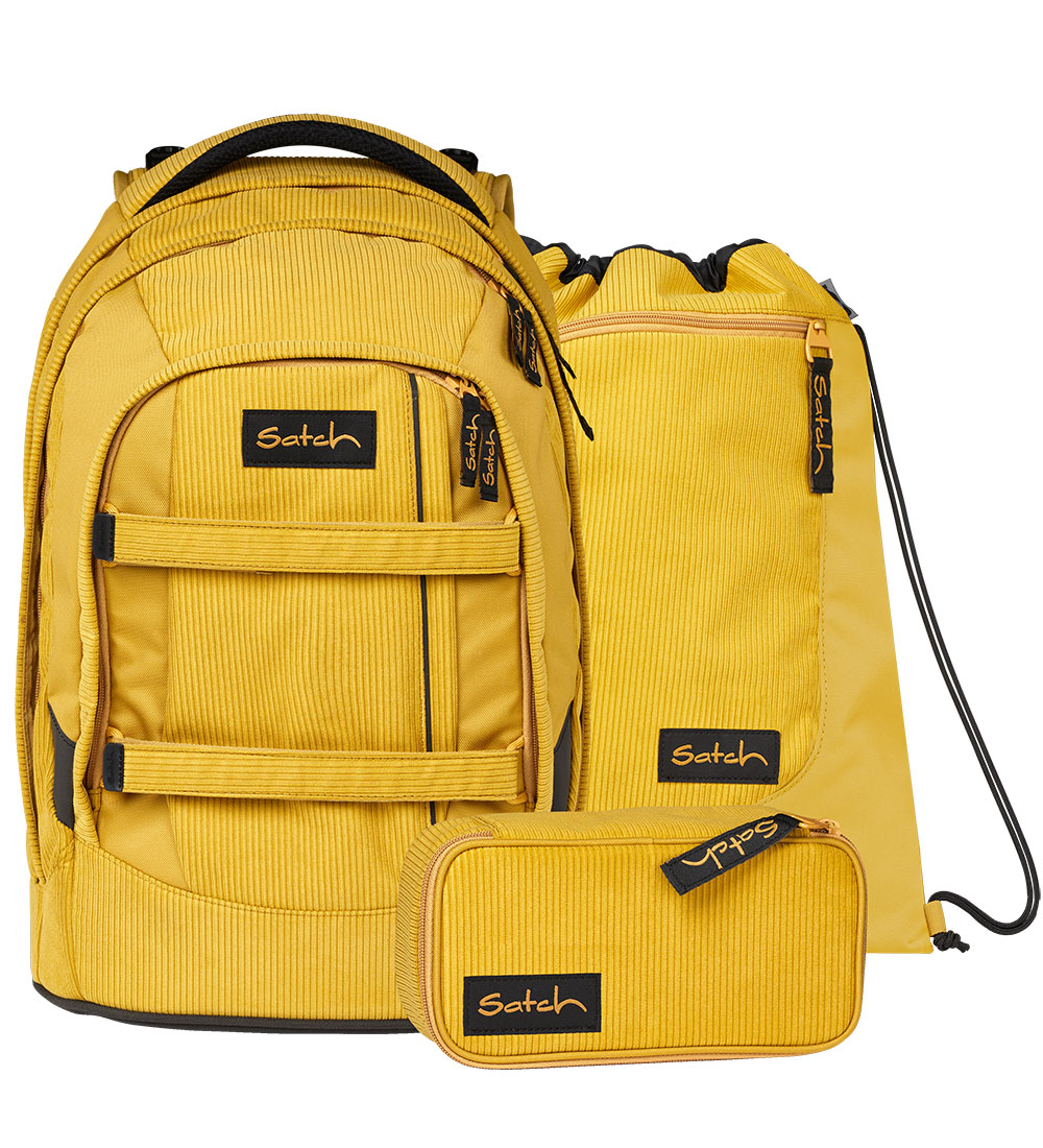 Satch Schooltas Set - Corduroy - Heritage - Oude school - Retro