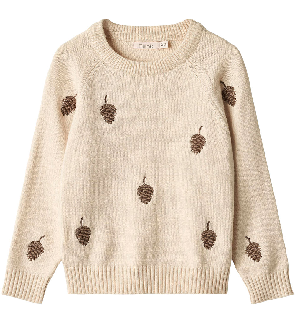 Fliink Blouse - Knitted - Viscose - Benna Cone - Sandshell