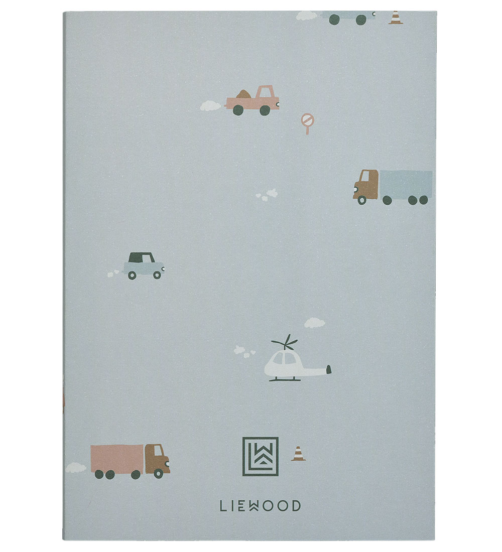 Liewood Notebooks - 3-Pack - Sidney - Monster/Vehicles Mix